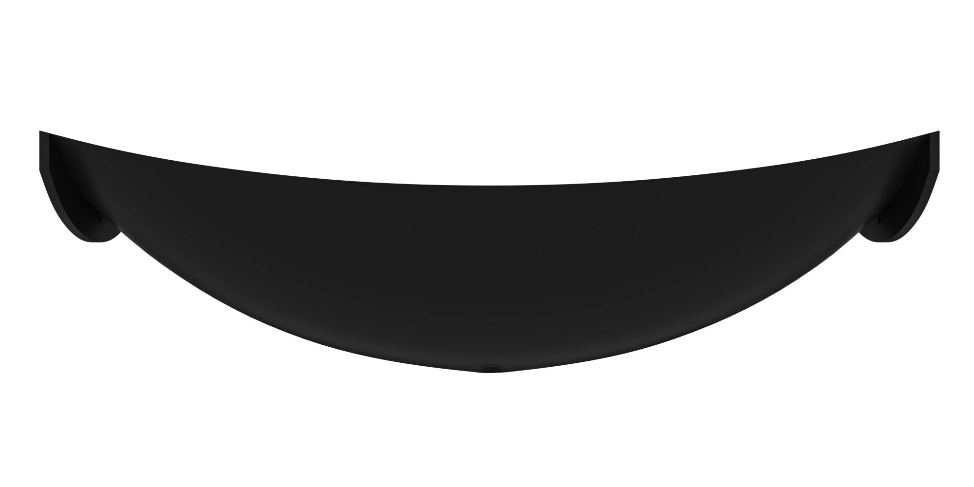 ALFI HammockTub2-BM Black Matte 71" Solid Surface Resin Suspended Wall Mounted Hammock Bathtub
