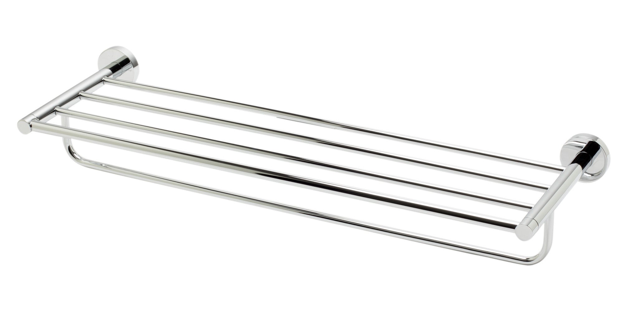 ALFI AB9538-PC Polished Chrome 26 inch Towel Bar & Shelf Bathroom Accessory