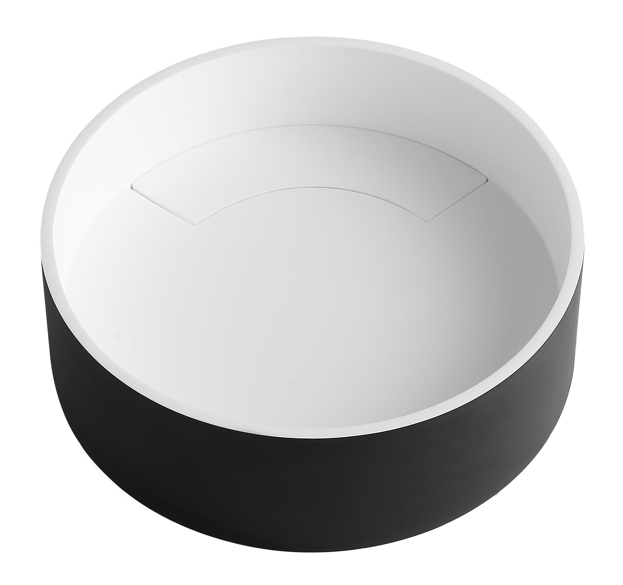 ALFI ABRS15RBM Black Matte 15" Round Solid Surface Resin Sink
