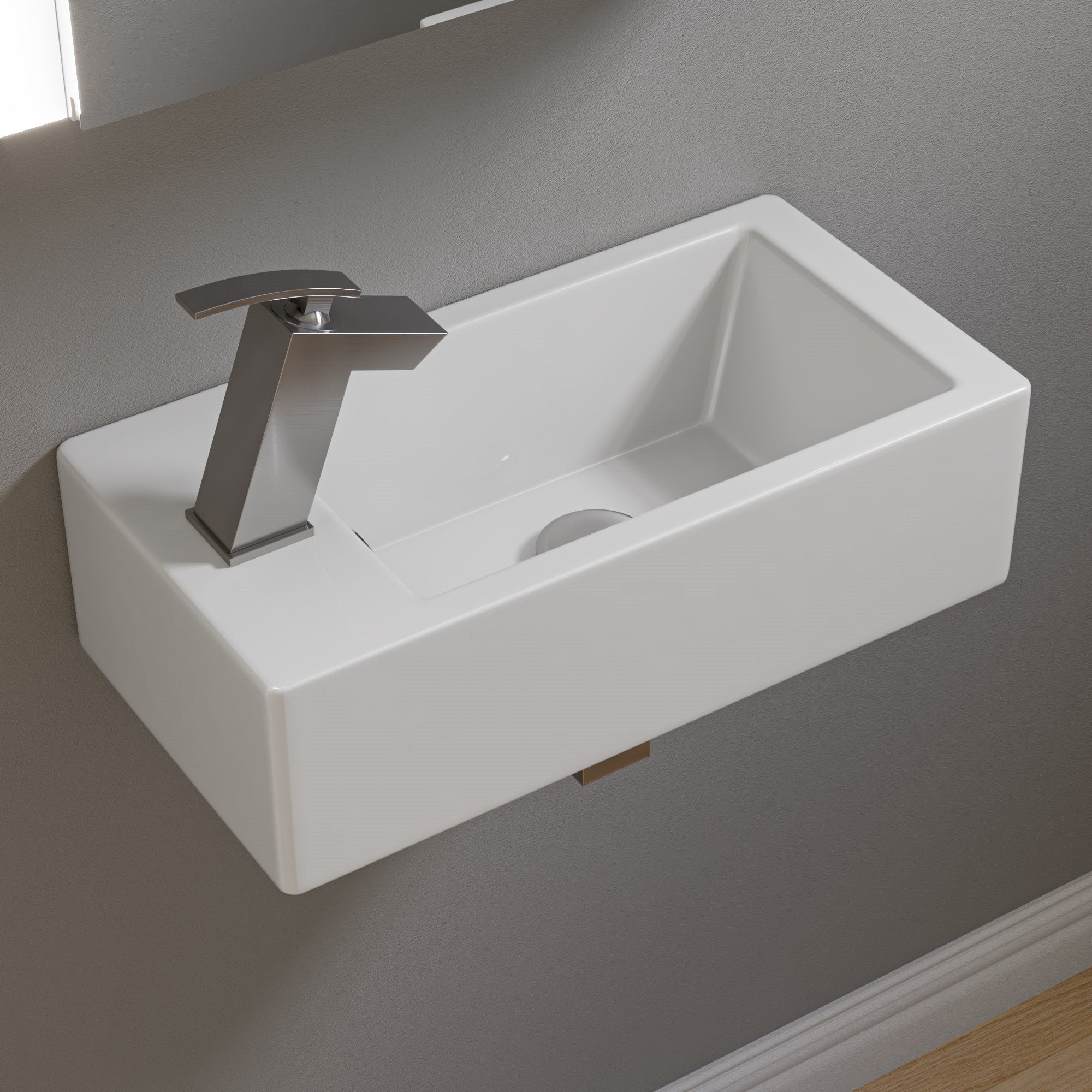 ALFI AB1628-BN Brushed Nickel Single Lever Bathroom Faucet