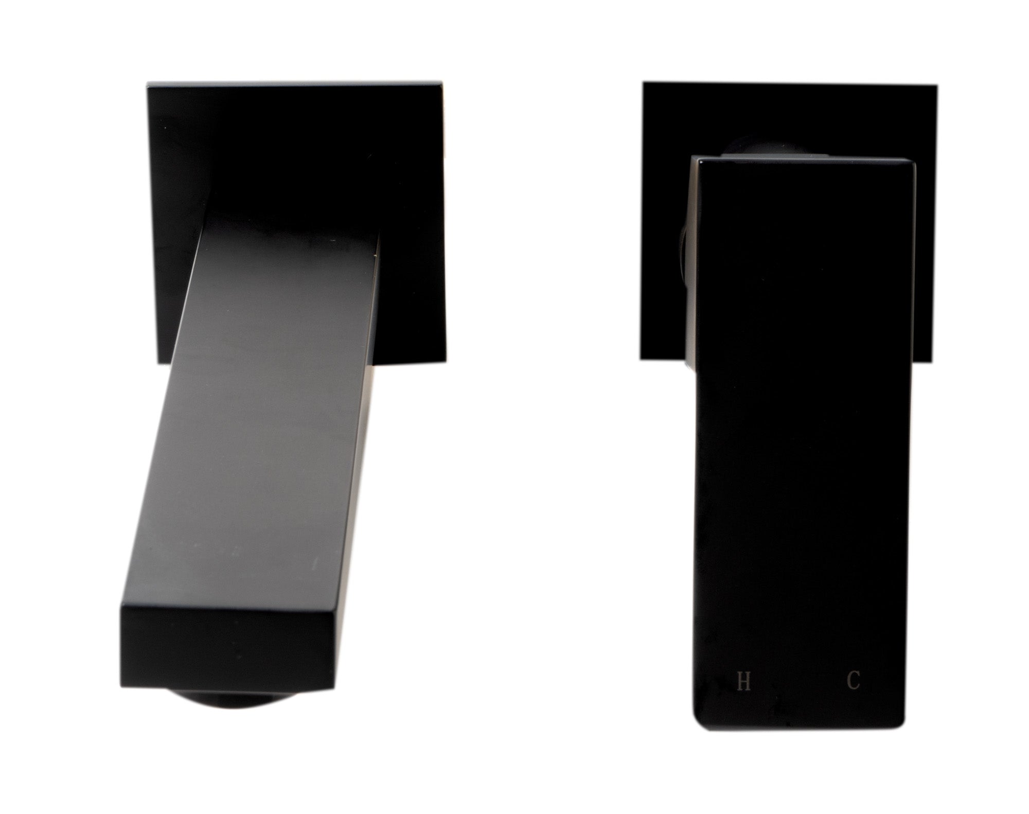 ALFI AB1468-BM Black Matte Single Lever Wallmount Bathroom Faucet