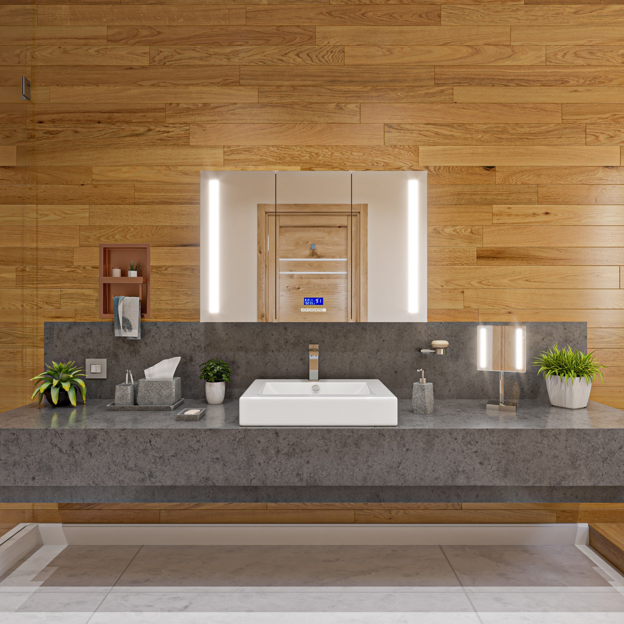 ALFI AB1229-PC Polished Chrome Square Single Lever Bathroom Faucet