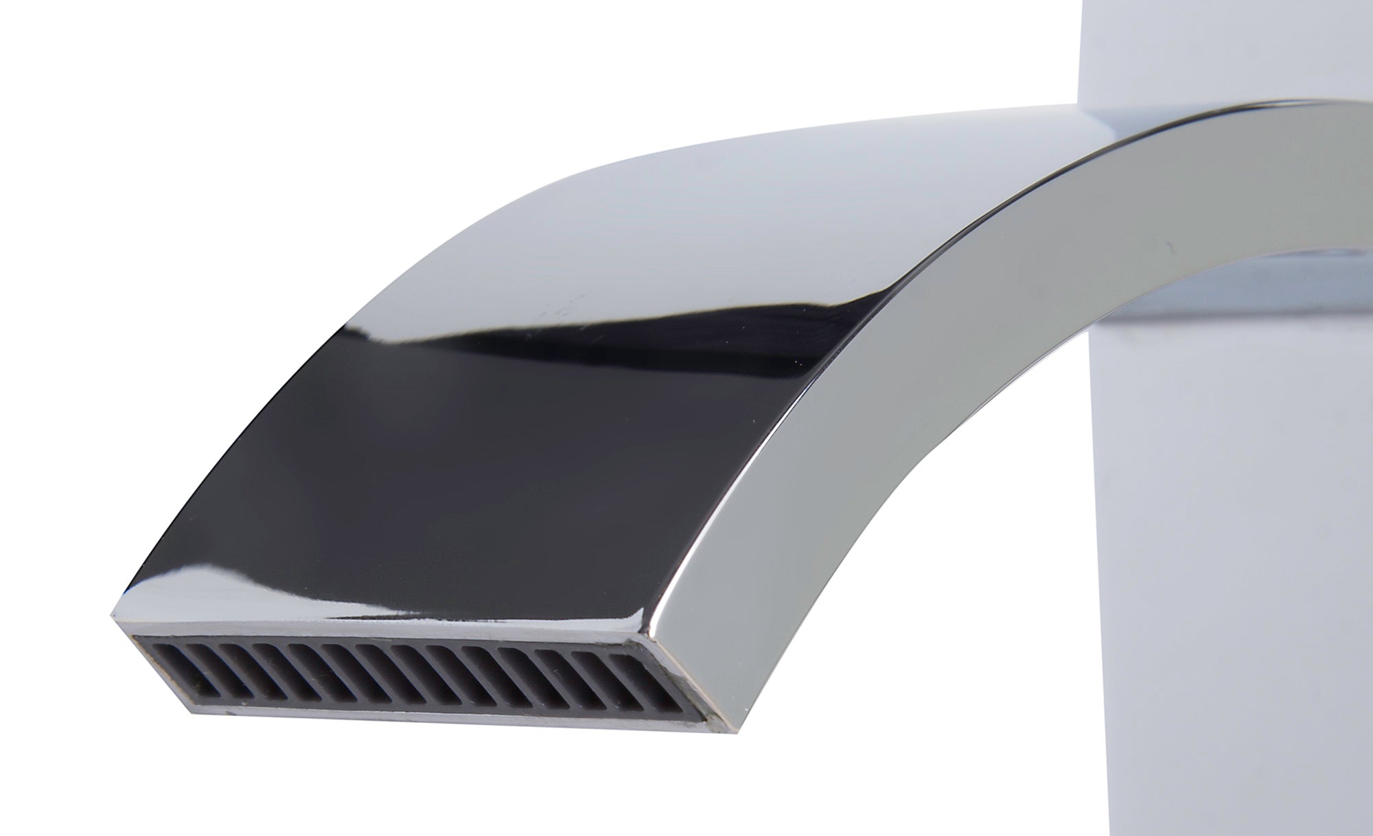ALFI AB1258-PC Polished Chrome Square Body Curved Spout Single Lever Bathroom Faucet