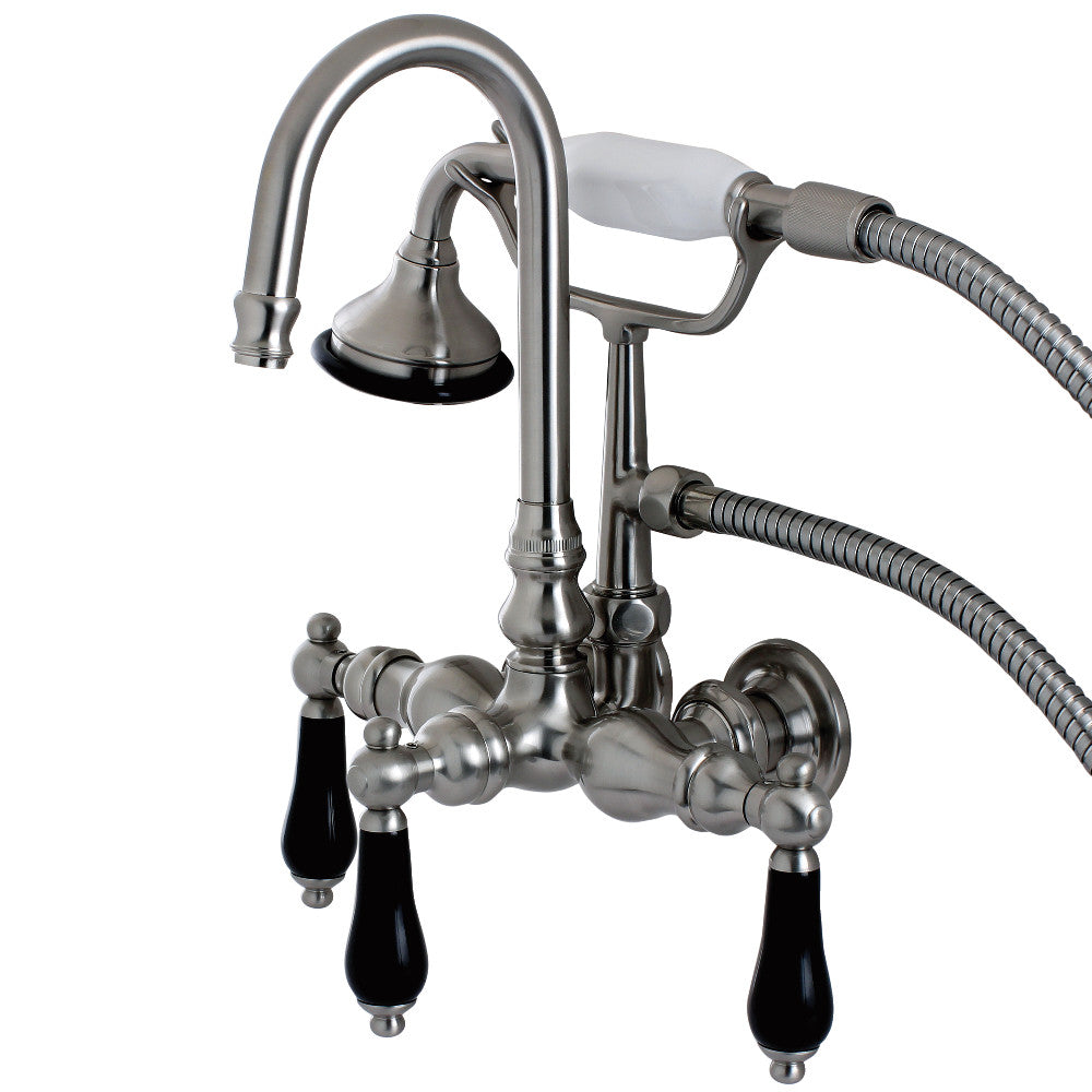 Aqua Vintage AE7T8PKL Duchess Wall Mount Clawfoot Tub Faucet, Brushed Nickel