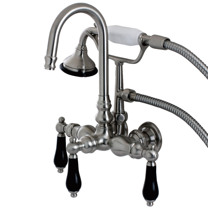 Aqua Vintage AE7T8PKL Duchess Wall Mount Clawfoot Tub Faucet, Brushed Nickel