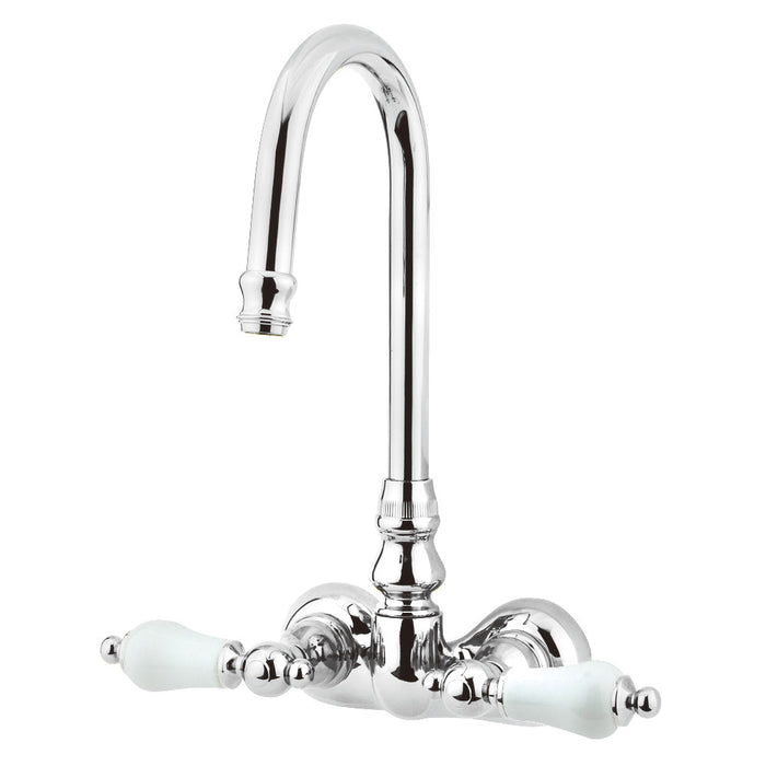 Kingston Brass CC76T1 Vintage 3-3/8-Inch Wall Mount Tub Faucet, Polished Chrome