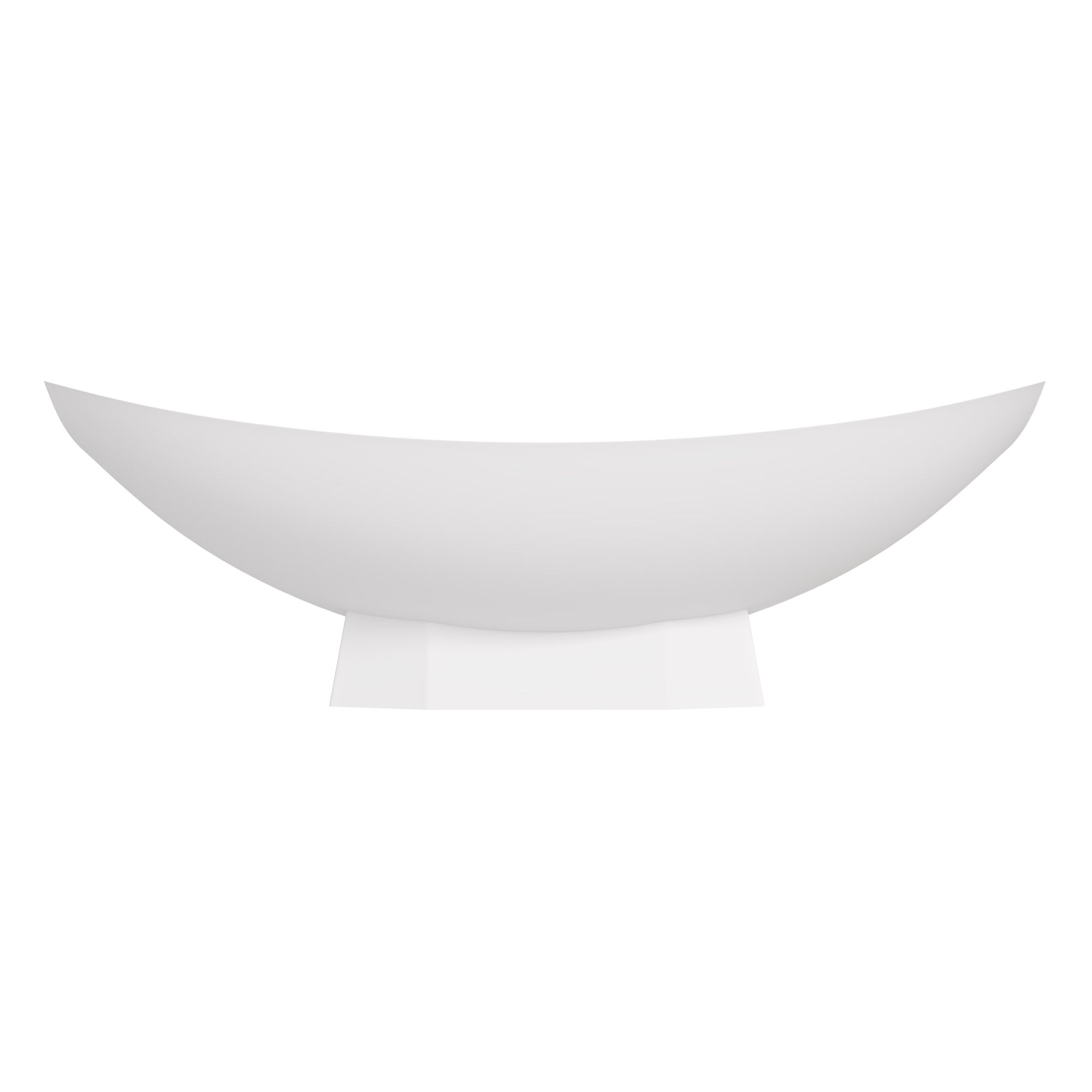 ALFI AB9992 White Matte 71" Solid Surface Resin Free Standing Hammock Style Bathtub