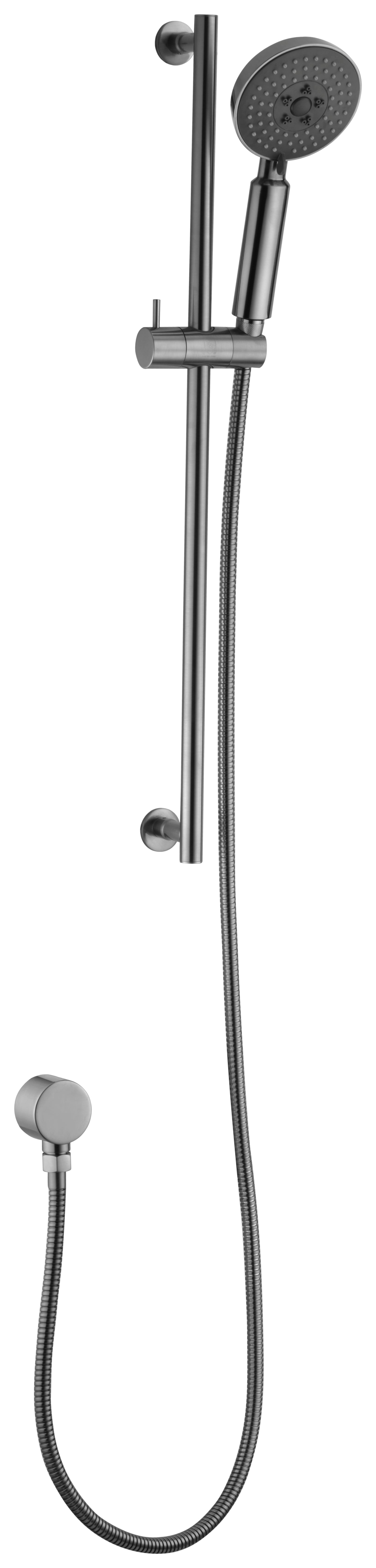 ALFI AB7938-BN Brushed Nickel Sliding Rail Hand Held Shower Head Set with Hose