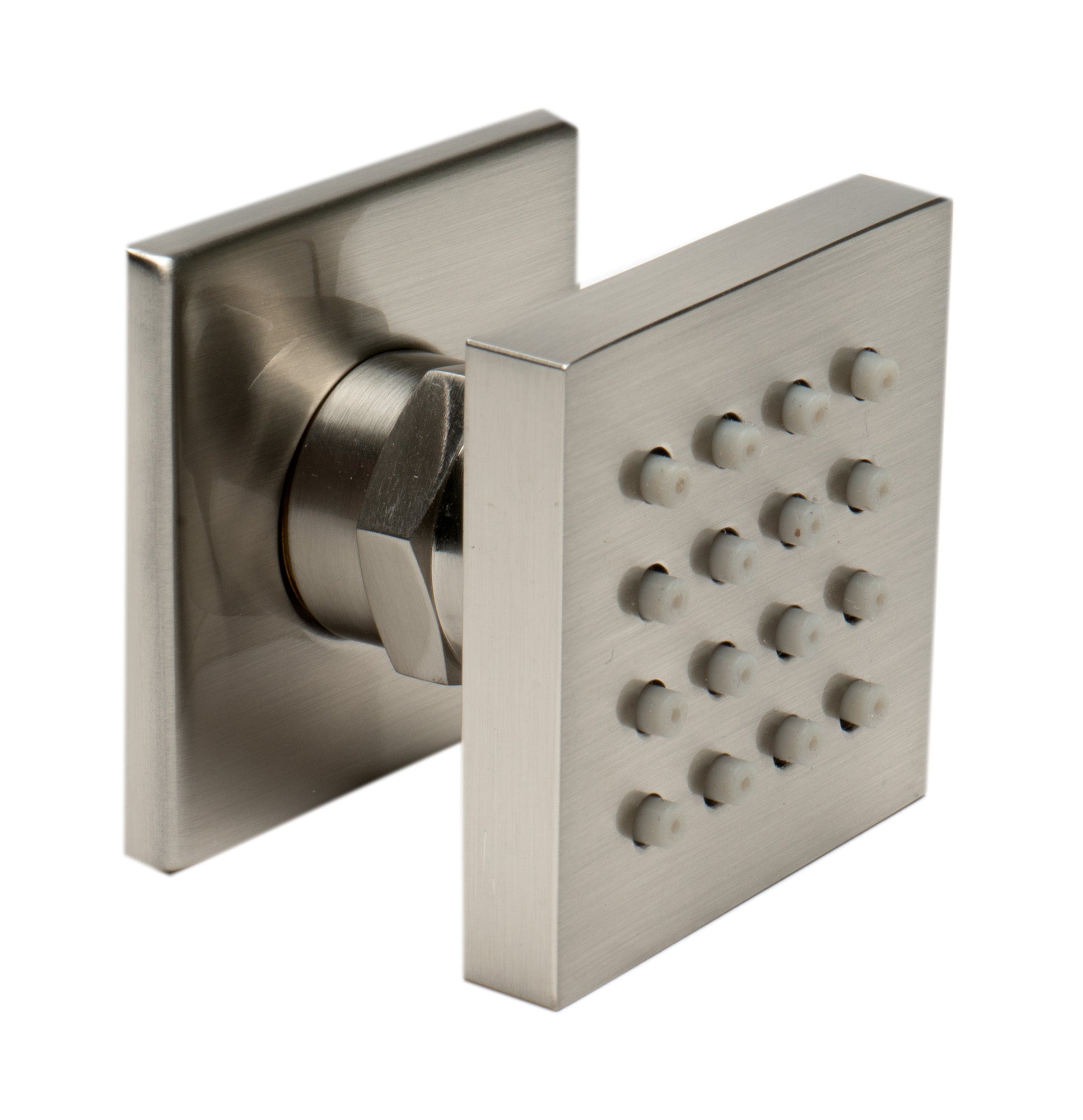 ALFI AB3820-BN Brushed Nickel 2" Square Adjustable Shower Body Spray