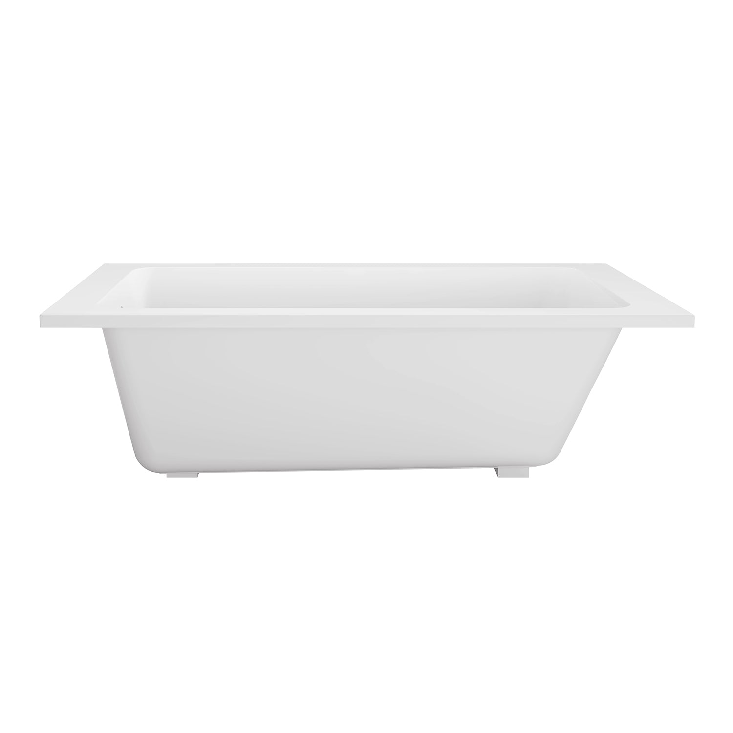 Kingston Brass VTPN603219T 60" Acrylic Rectangular Drop-In Tub with Anti-Skid Surface, Glossy White