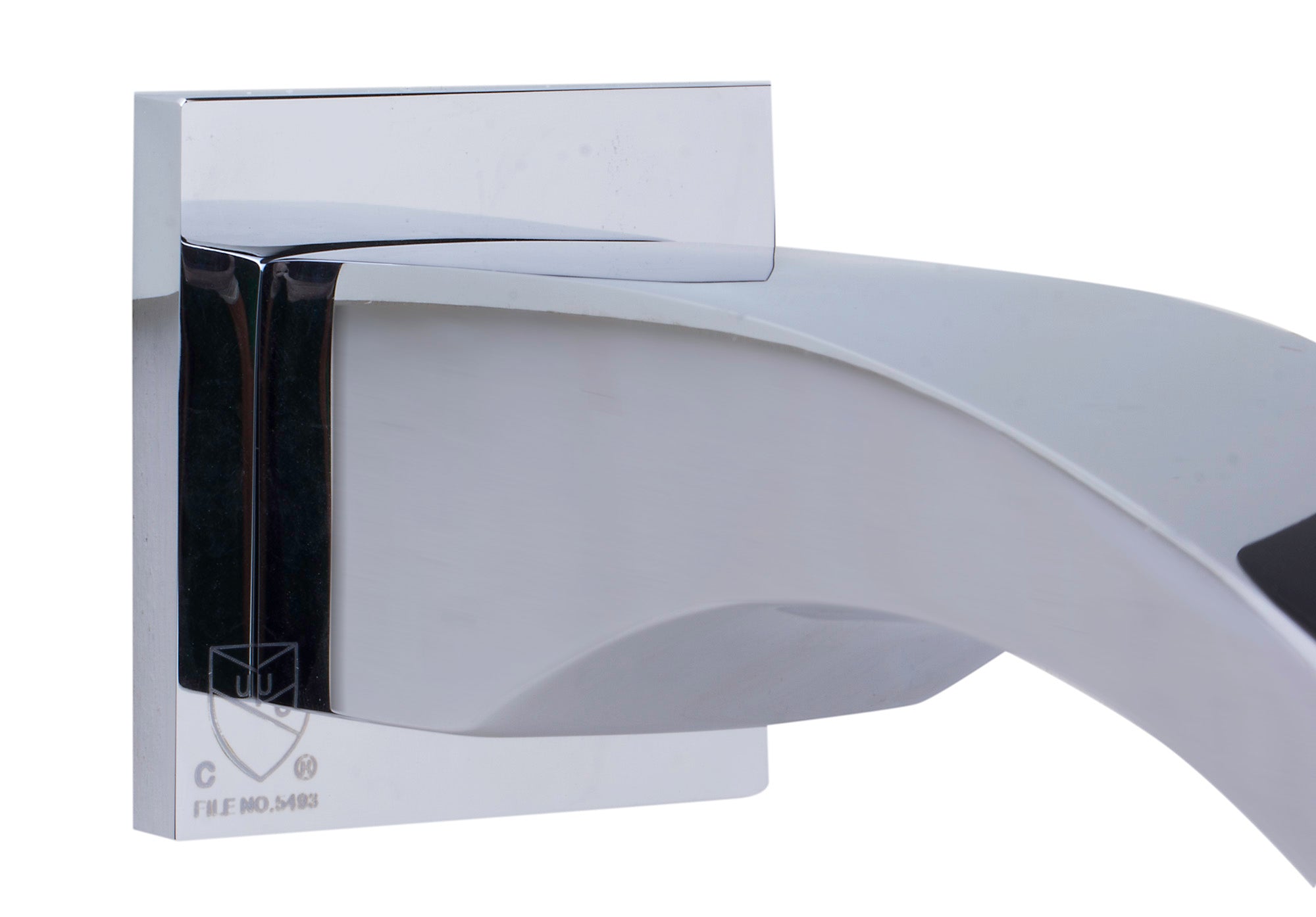 ALFI AB3301-PC Polished Chrome Curved Wallmounted Tub Filler Bathroom Spout