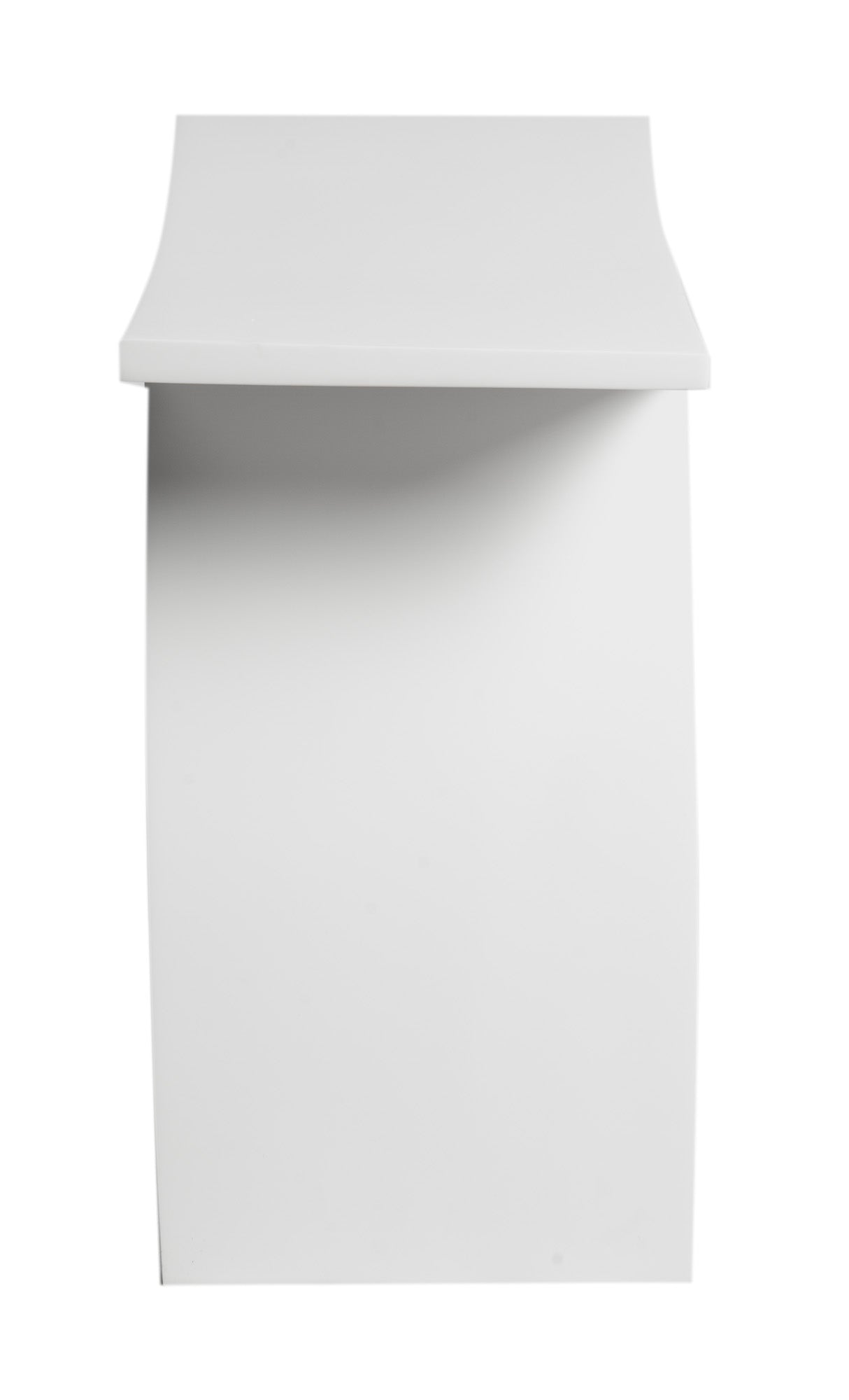 ALFI ABST77 Arched White Matte Solid Surface Resin Bathroom / Shower Stool
