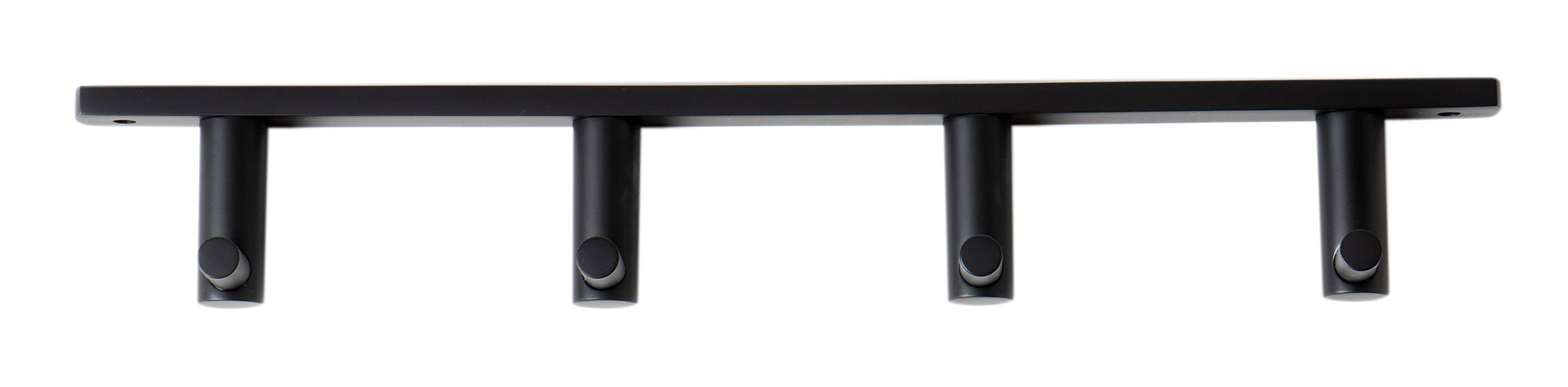ALFI AB9528-BM Black Matte Wall Mounted 4 Prong Robe / Towel Hook