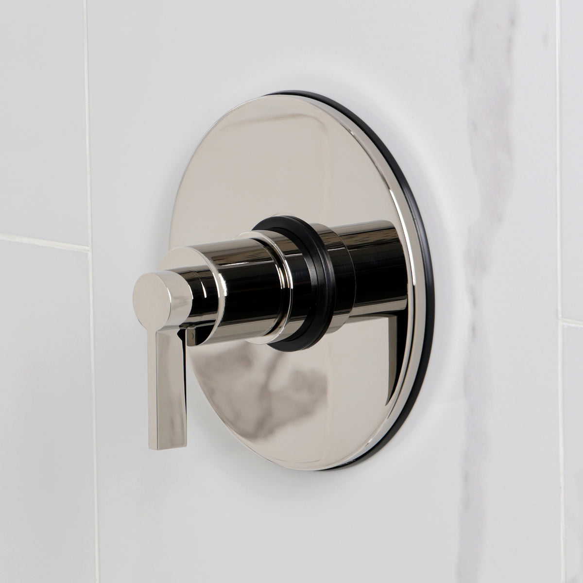 Kingston Brass KB6336NDL NuvoFusion Single-Handle Pressure Balanced Tub and Shower Faucet, Polished Nickel