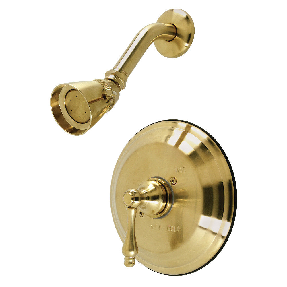 Kingston Brass KB3637ALSO Restoration Single-Handle Pressure Balanced Shower Faucet, Brushed Brass
