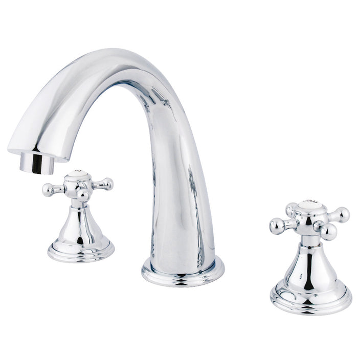 Kingston Brass KS5361BX Vintage Two-Handle Deck Mount Roman Tub Faucet, Polished Chrome