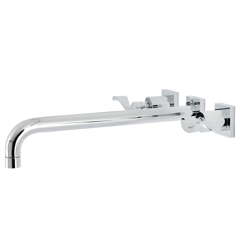 Kingston Brass KS6041DFL NuWave Two-Handle Wall Mount Roman Tub Faucet, Polished Chrome