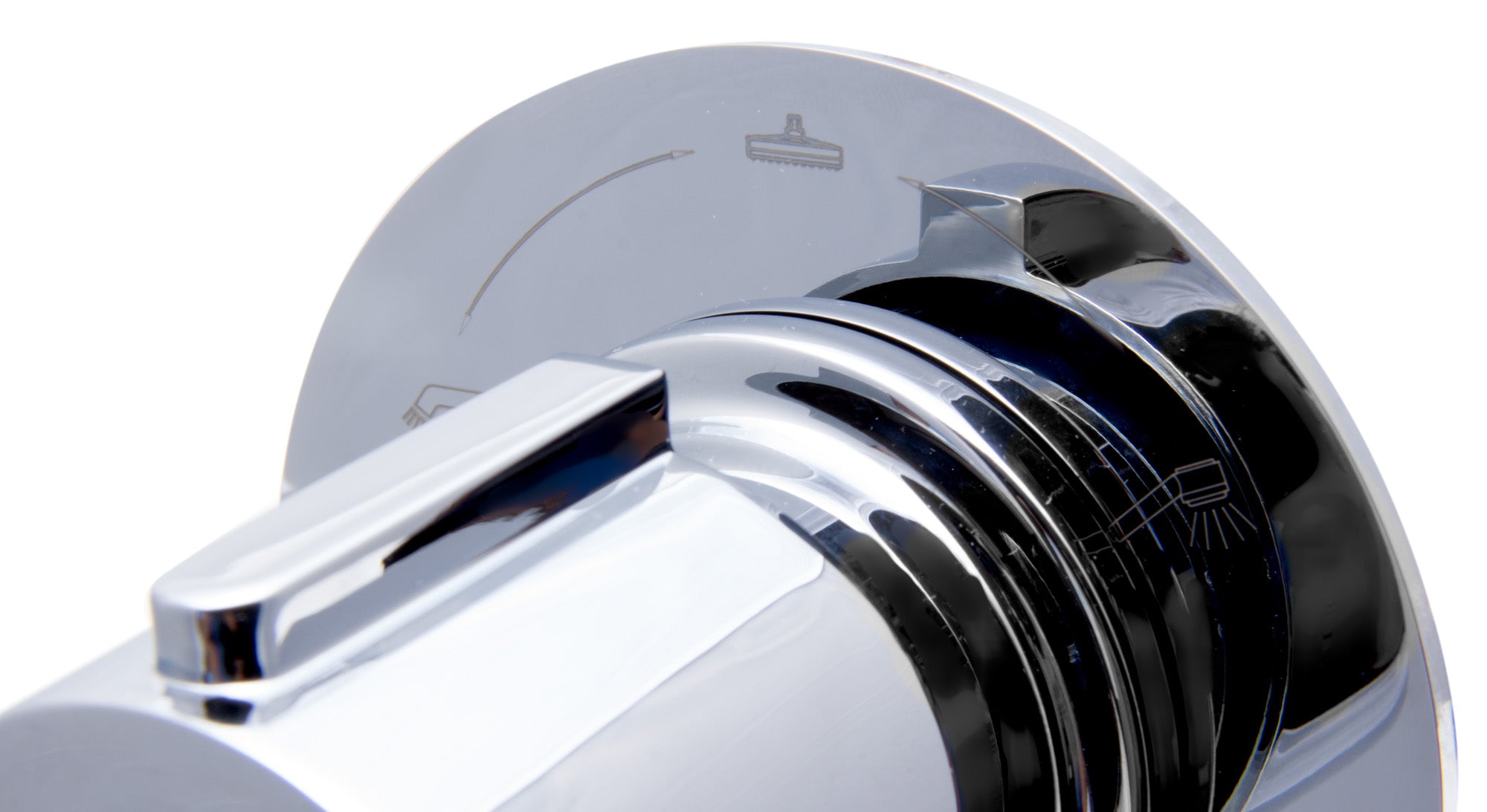 ALFI AB9101-PC Polished Chrome Modern Round 3 Way Shower Diverter