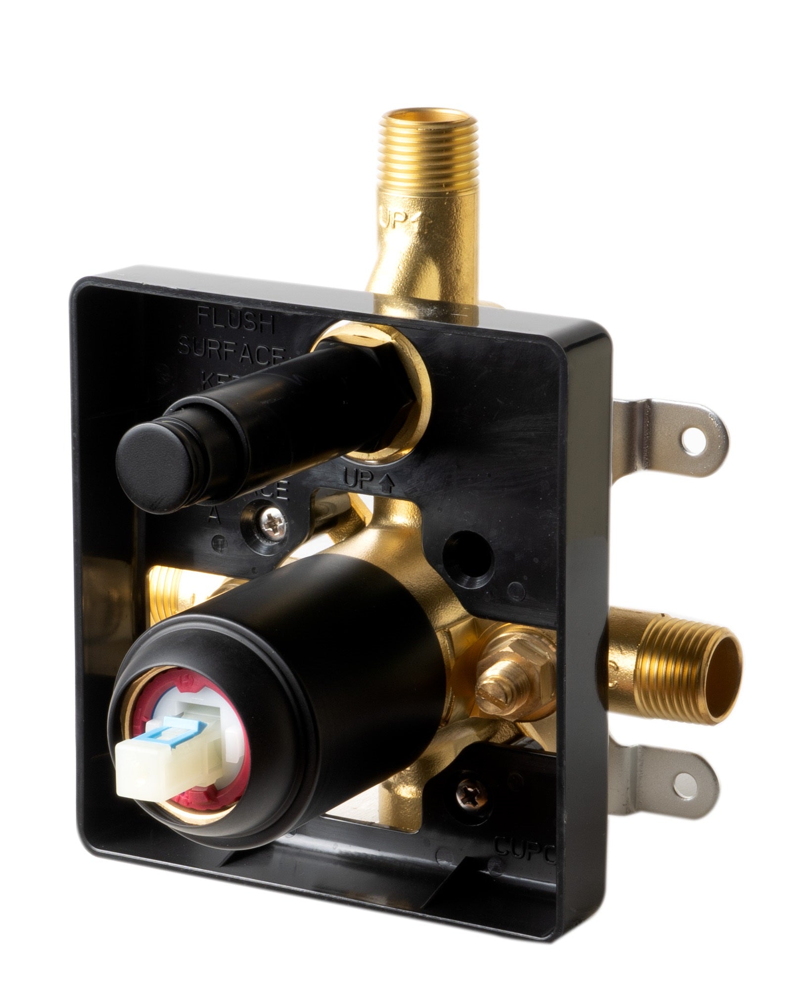 ALFI AB3101-BM Black Matte Shower Valve with Rounded Lever Handle and Diverter