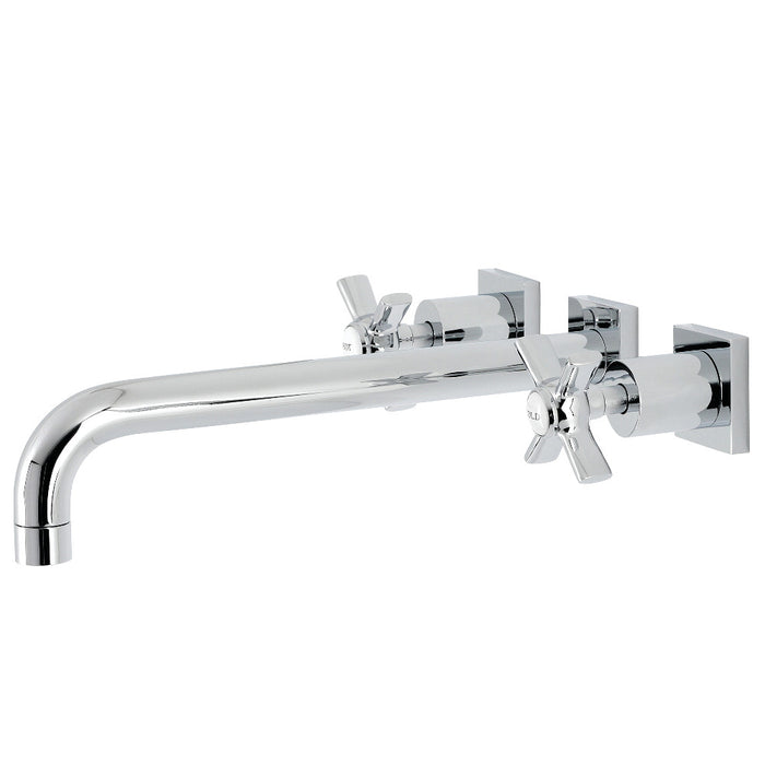 Kingston Brass KS6051ZX Millennium Two-Handle Wall Mount Roman Tub Faucet, Polished Chrome