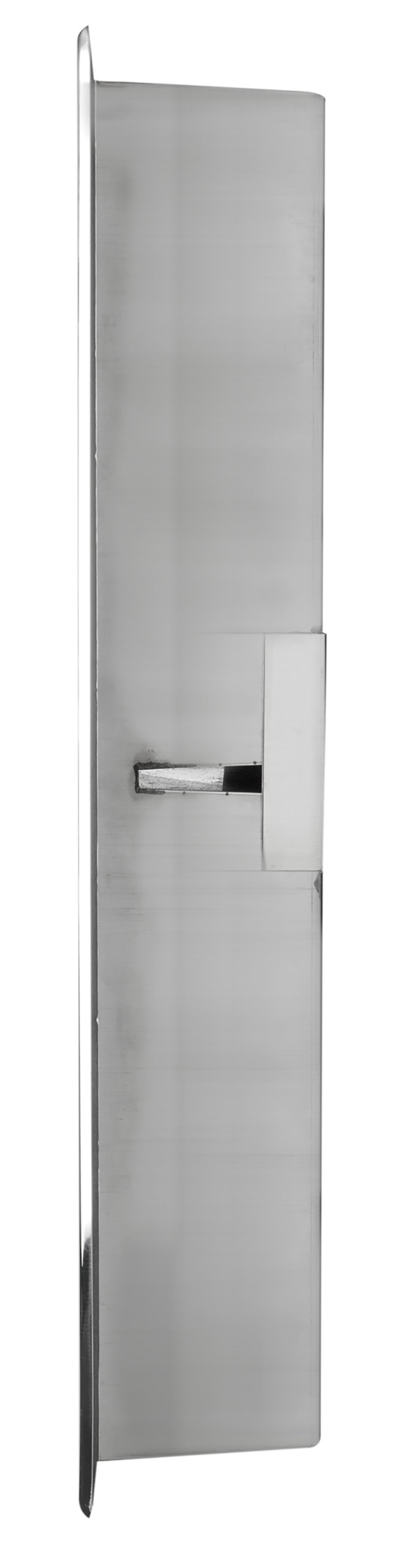 ALFI ABN1224-PSS 12 x 24 Polished Stainless Steel Vertical Double Shelf Bath Shower Niche