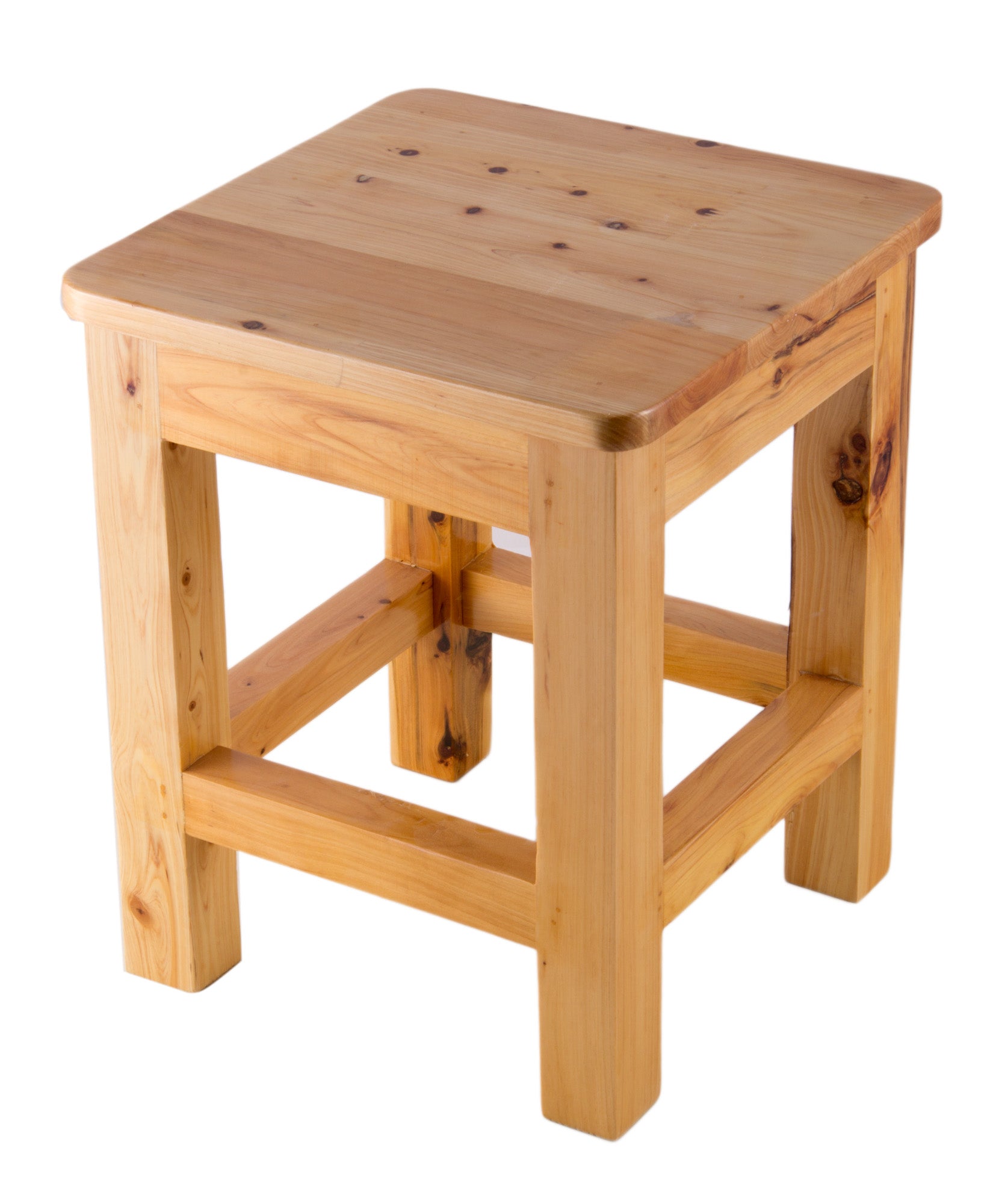 ALFI AB4407 10"x10" Square Wooden Bench/Stool Multi-Purpose Accessory