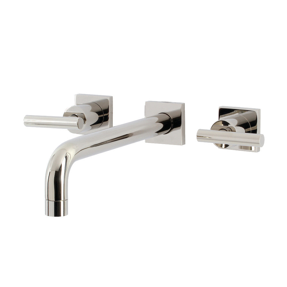 Kingston Brass KS6026CML Manhattan Two-Handle Wall Mount Roman Tub Faucet, Polished Nickel