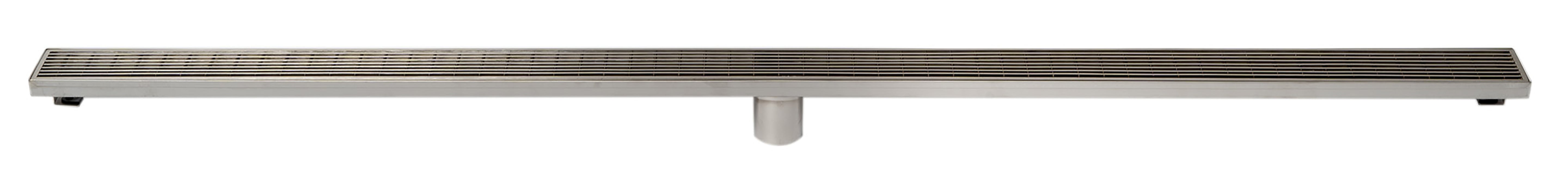 ALFI ABLD59D 59" Stainless Steel Linear Shower Drain with Groove Lines