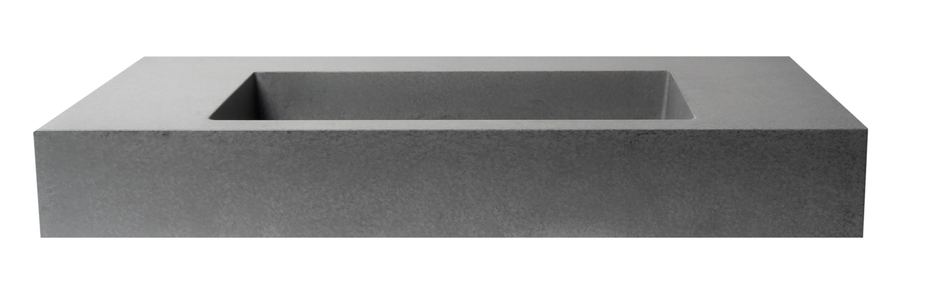 ALFI ABCO40R 40" Solid Concrete Rectangular Countertop Sink