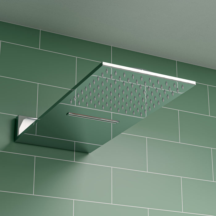 ALFI RAIN10SW-PC Polished Chrome 10" Wall-Mounted Square Waterfall Rain Shower Head