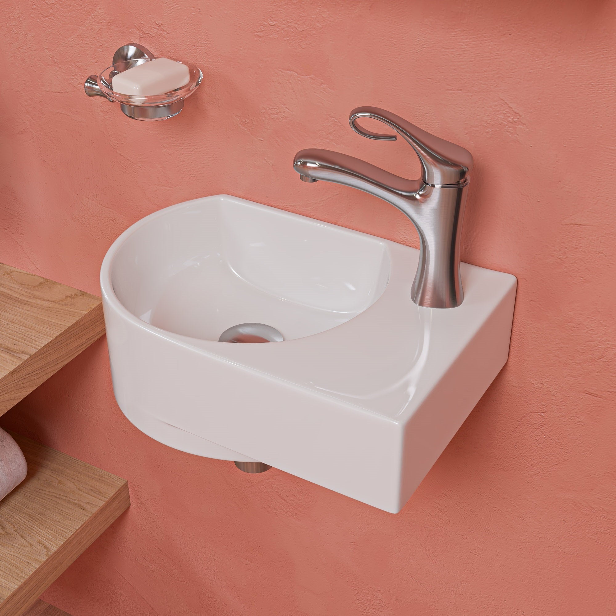 ALFI AB1295-BN Brushed Nickel Single Lever Bathroom Faucet