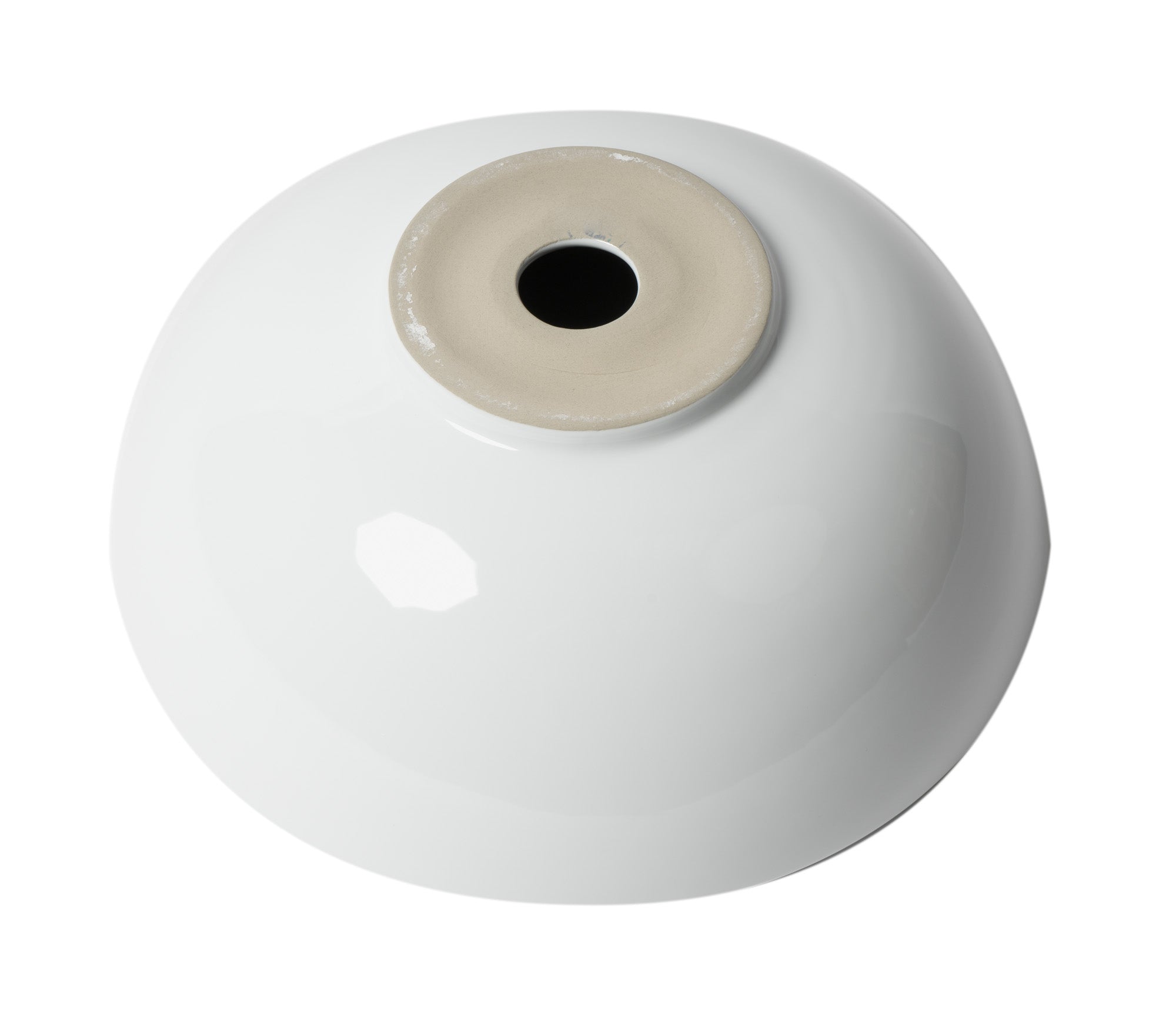 ALFI ABC905 White 15" Round Vessel Bowl Above Mount Ceramic Sink
