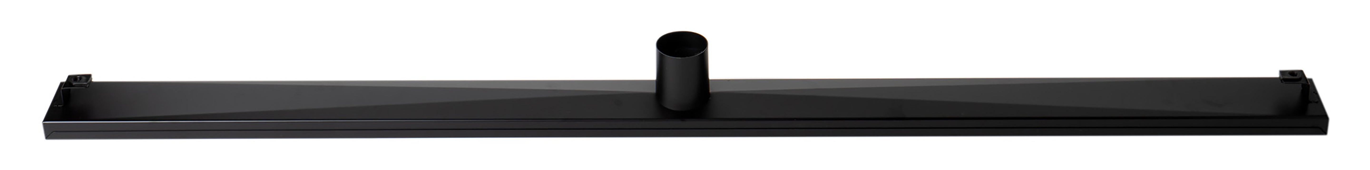 ALFI ABLD47B-BM 47" Black Matte Brushed Stainless Steel Linear Shower Drain with Solid Cover