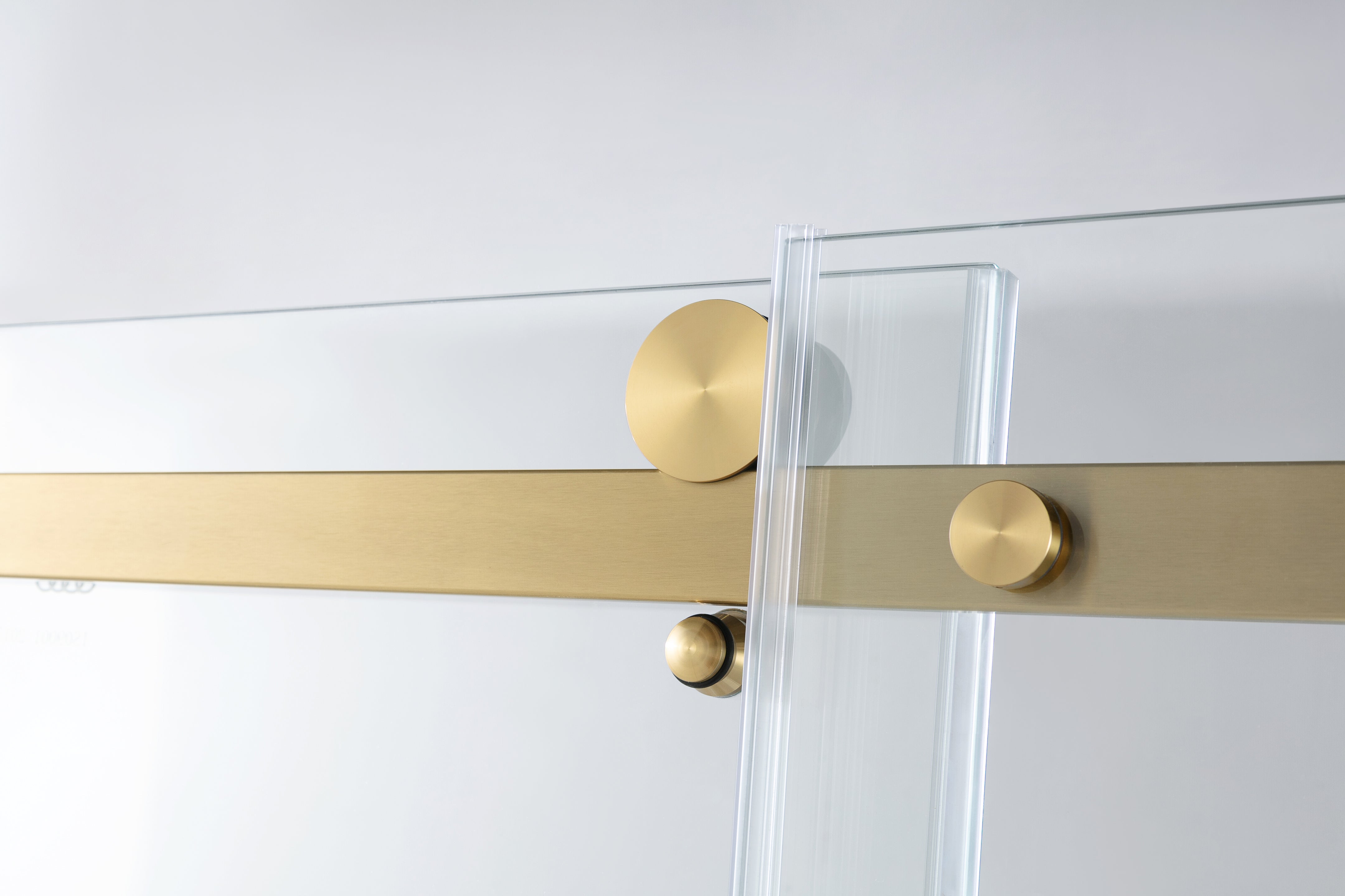 Kingston Brass KVTAP603222R7 60" Acrylic Rectangular 3-Wall Alcove Tub Combo with Tub Door (Right Hand Drain), White/Brushed Brass