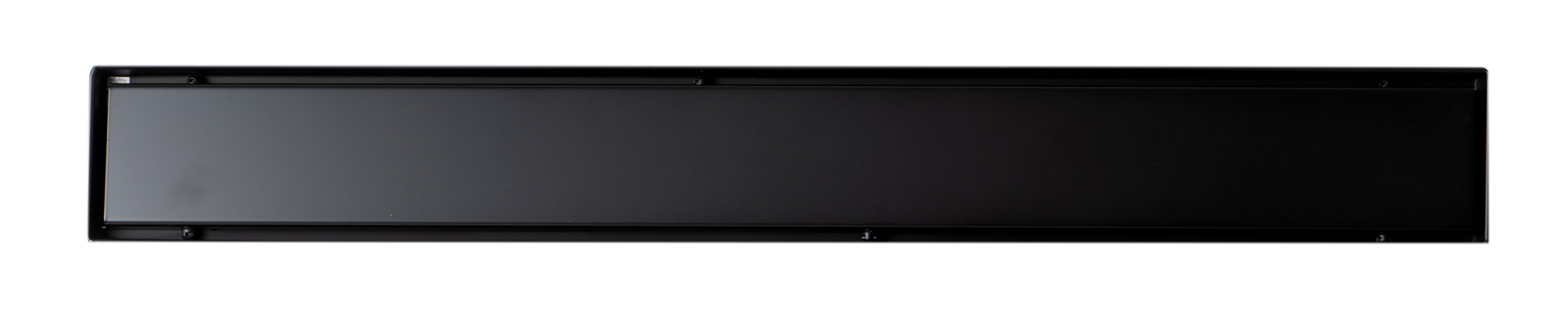 ALFI ABLD24B-BM 24" Black Matte Stainless Steel Linear Shower Drain with Solid Cover