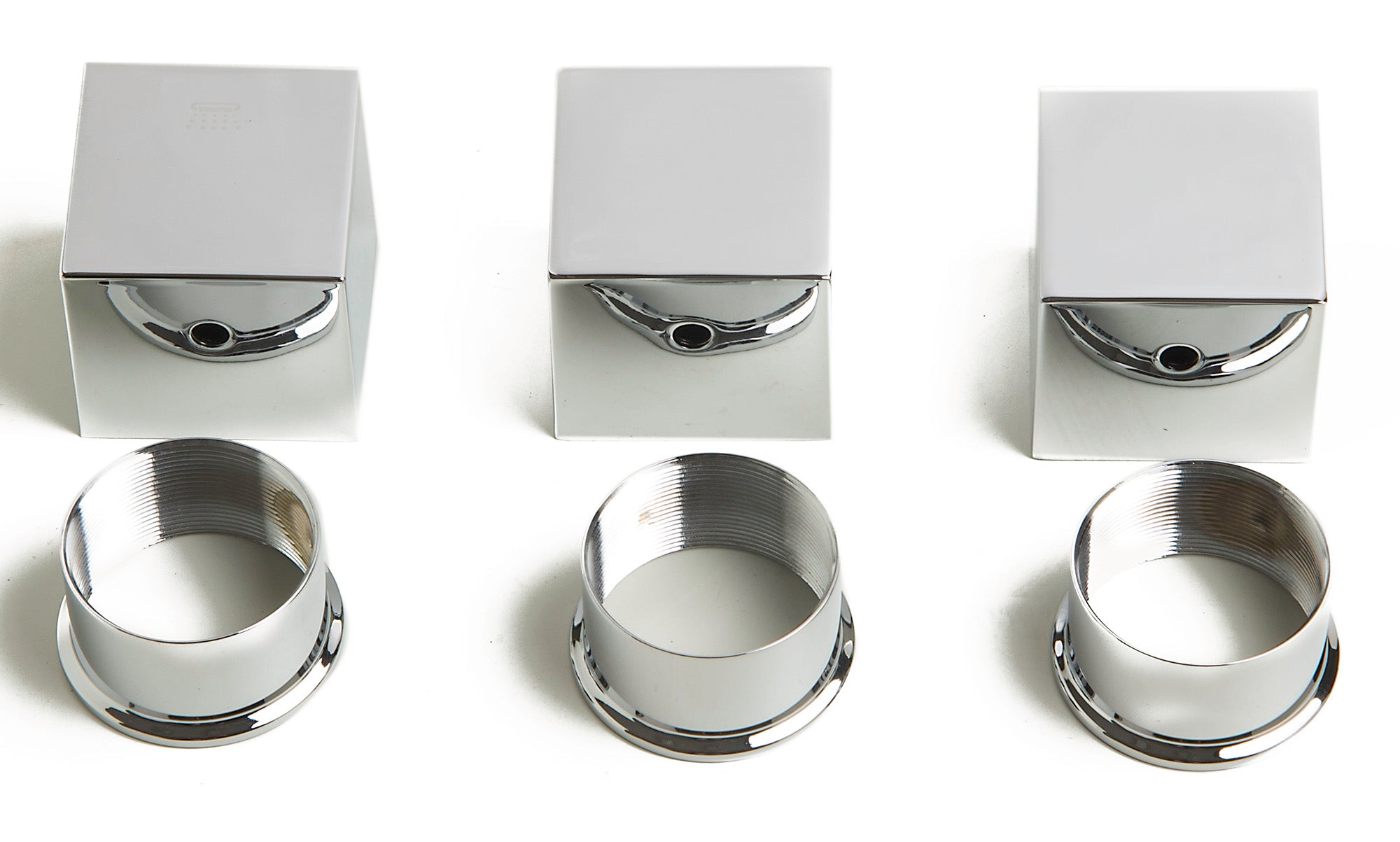 ALFI AB2901-PC Polished Chrome Concealed 4-Way Thermostatic Valve Shower Mixer /w Square Knobs
