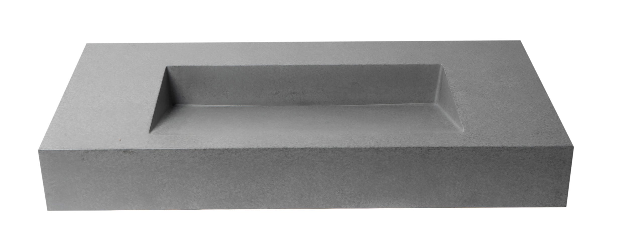 ALFI ABCO40R 40" Solid Concrete Rectangular Countertop Sink