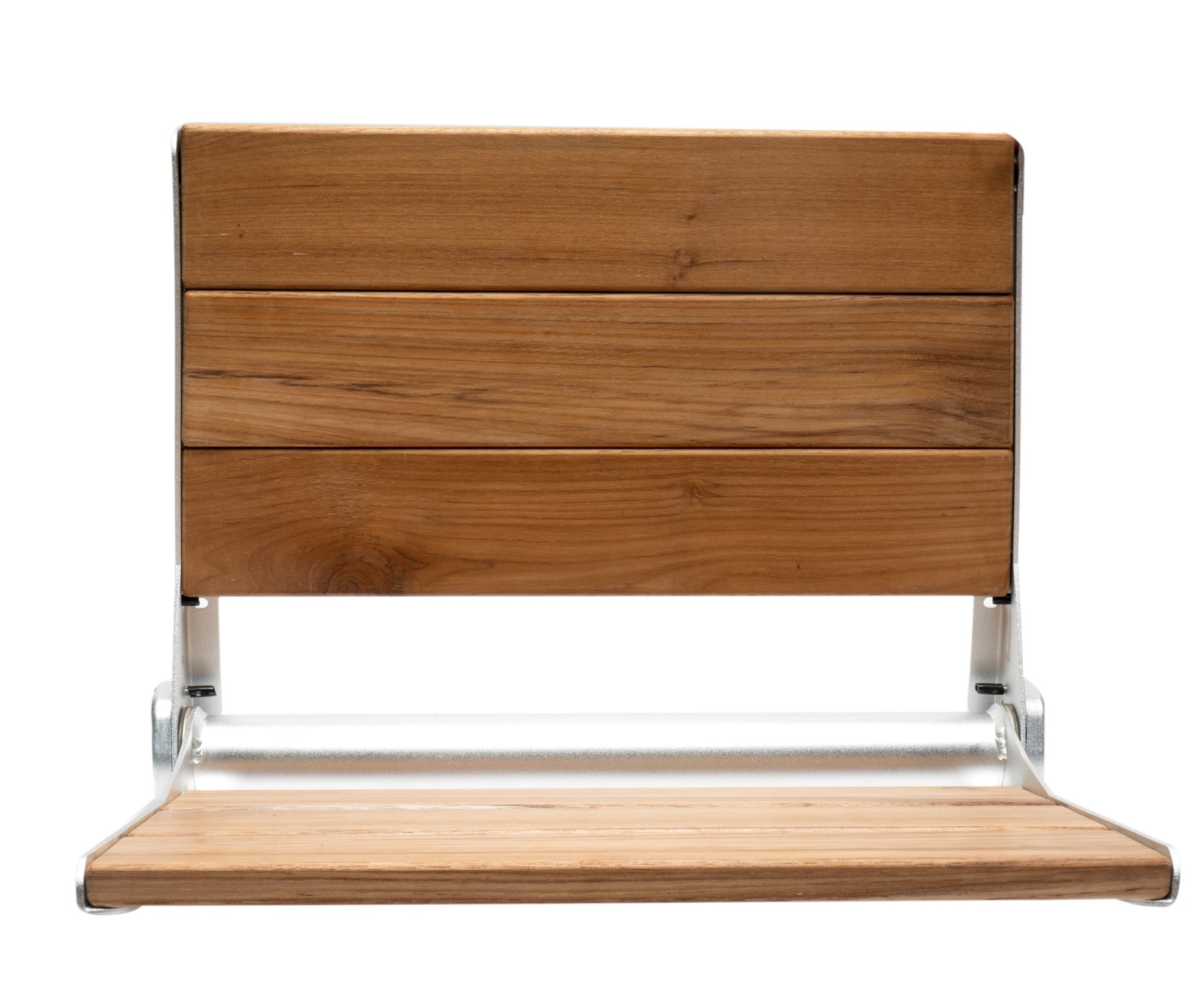 ALFI ABS17 17" Folding Teak Wood Shower Seat Bench with Backrest