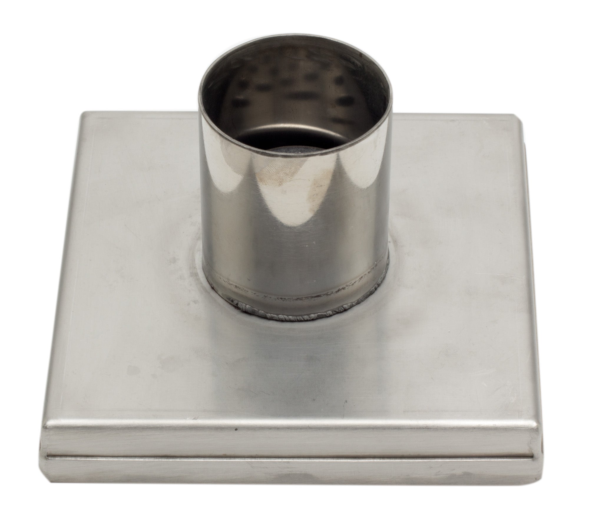 ALFI ABSD55B-BSS 5" x 5" Modern Square Brushed Stainless Steel Shower Drain with Solid Cover