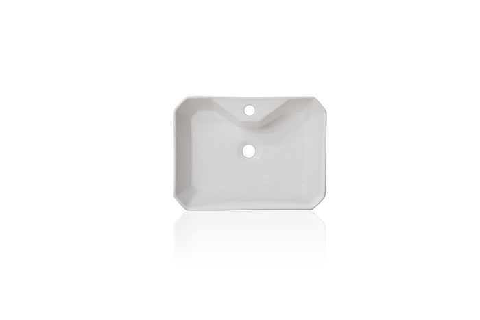 WatermarkFixtures 15.75 x 19.75 Inch Rounded Rectangular White Modern Farmhouse Apron Vessel Sink