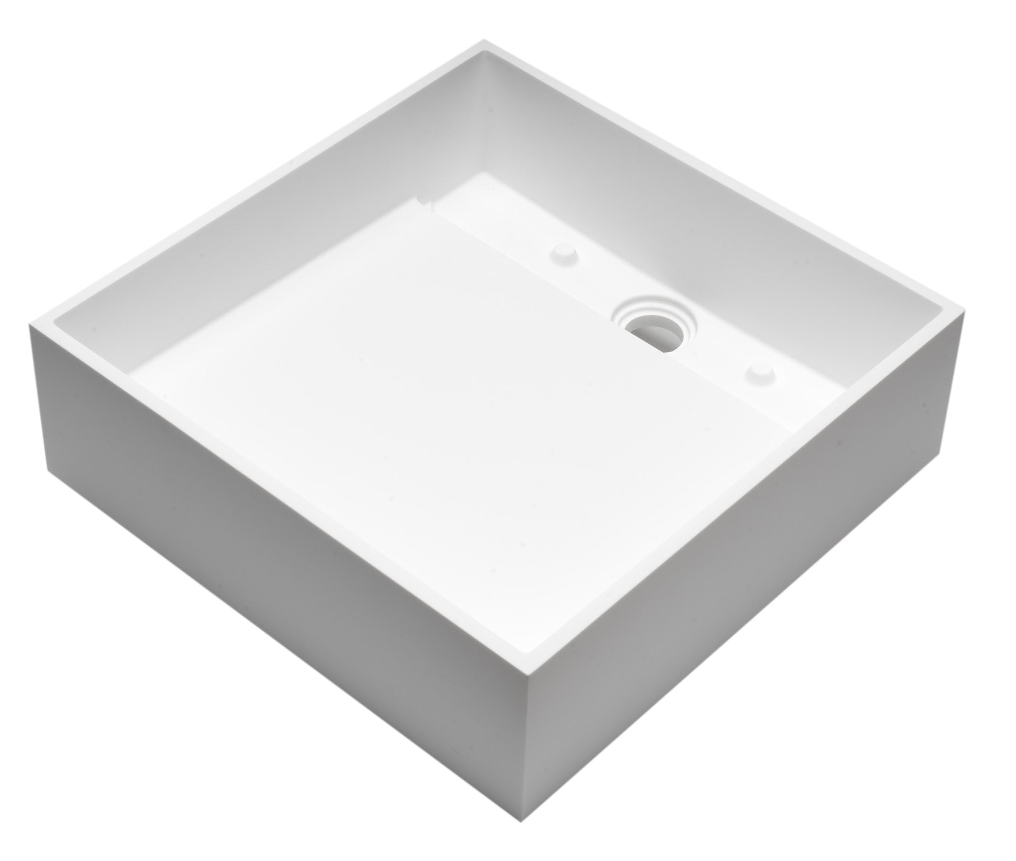 ALFI ABRS14S 14" Square White Matte Solid Surface Resin Sink