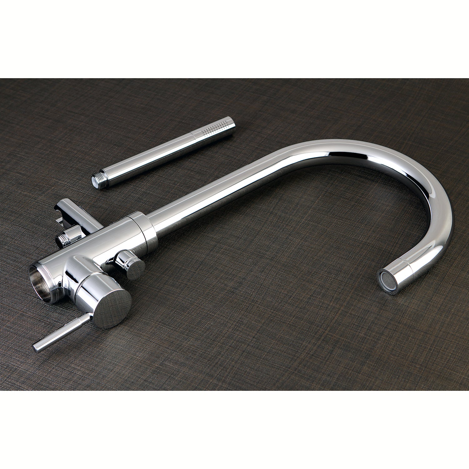 Kingston Brass KS8151DL Concord Freestanding Tub Faucet with Hand Shower, Polished Chrome