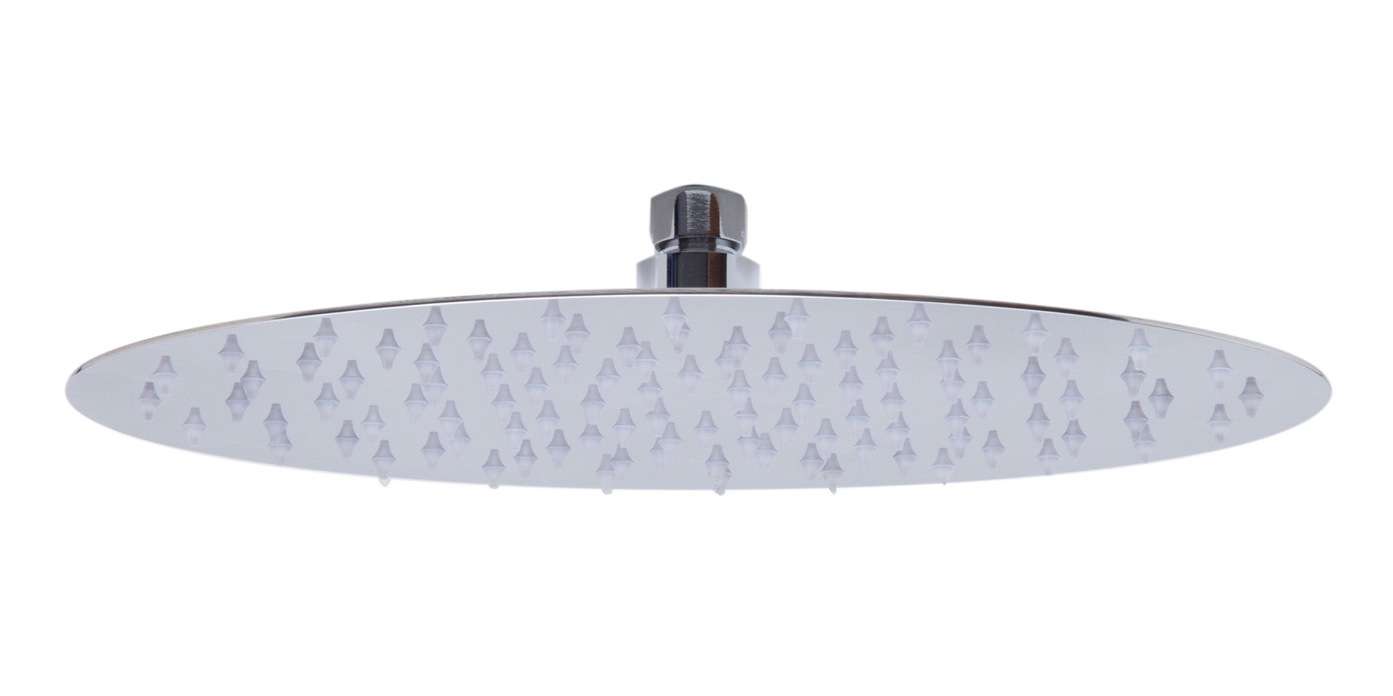 ALFI RAIN128-PSS 12" Oval Polished Solid Stainless Steel Ultra Thin Rain Shower Head