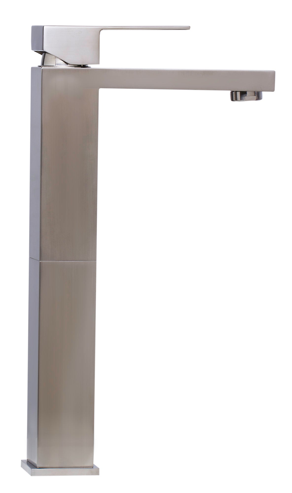 ALFI AB1129-BN Brushed Nickel Tall Square Single Lever Bathroom Faucet