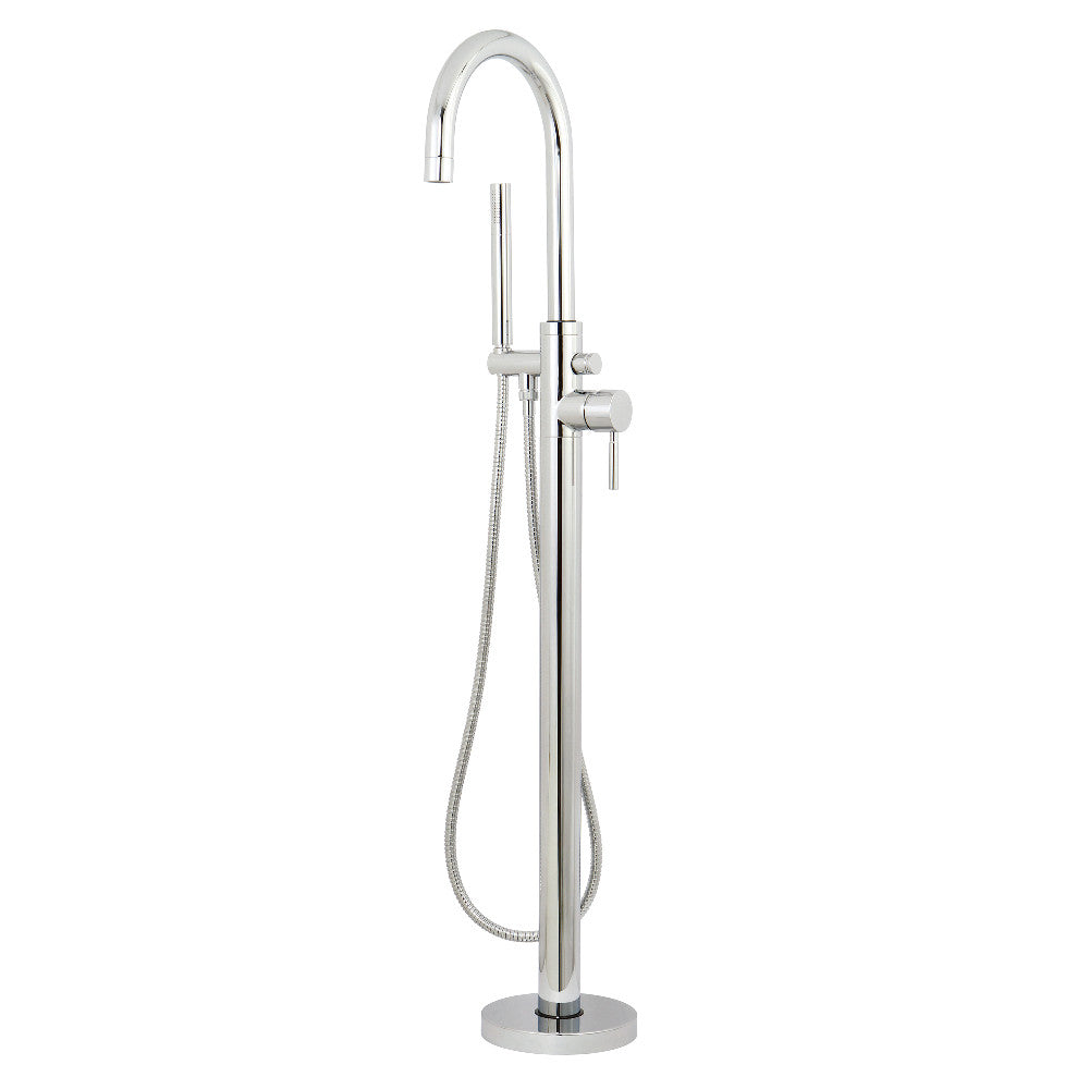 Kingston Brass KS8151DL Concord Freestanding Tub Faucet with Hand Shower, Polished Chrome