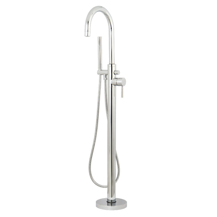 Kingston Brass KS8151DL Concord Freestanding Tub Faucet with Hand Shower, Polished Chrome