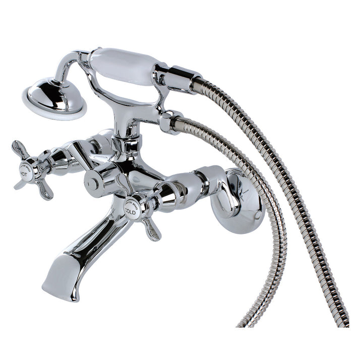 Kingston Brass KS285C Essex Clawfoot Tub Faucet with Hand Shower, Polished Chrome