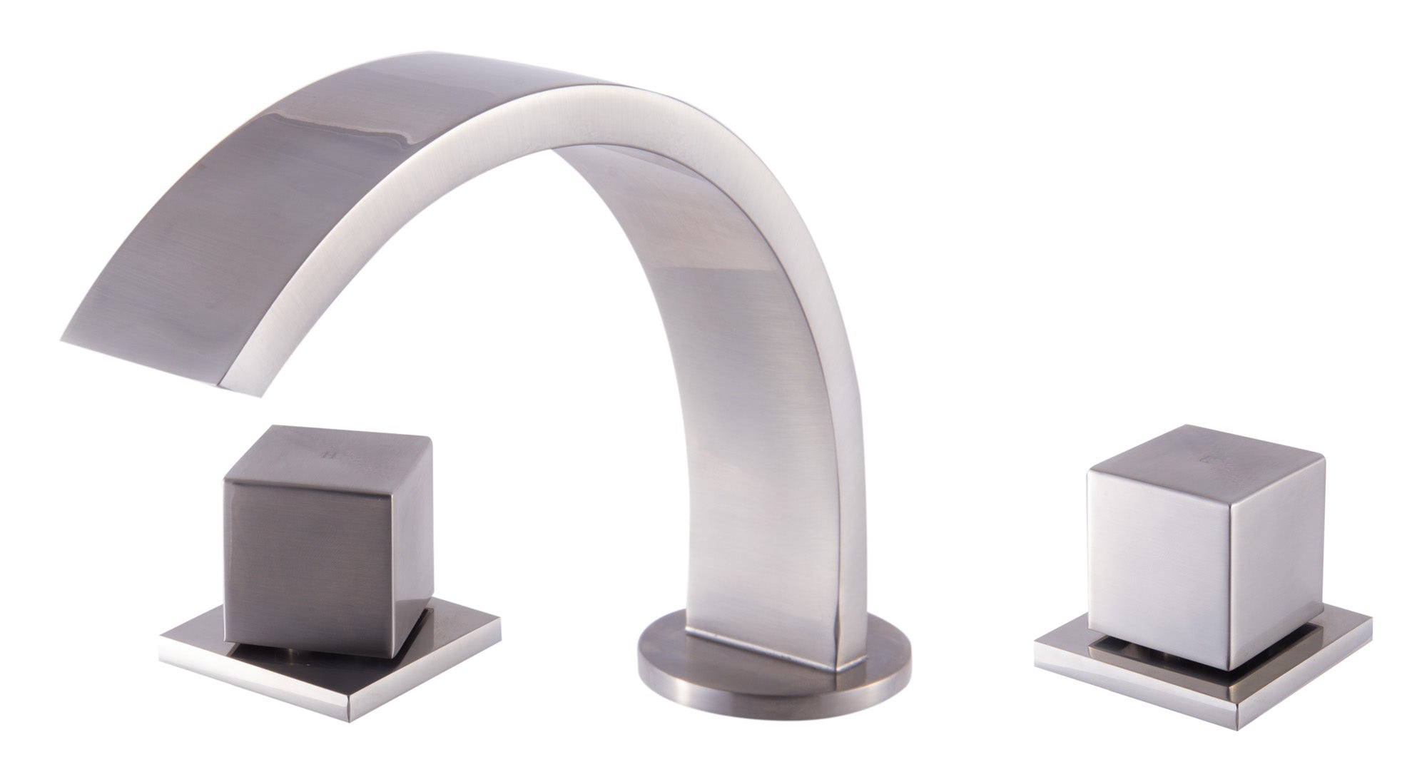 ALFI AB1326-BN Brushed Nickel Modern Widespread Bathroom Faucet