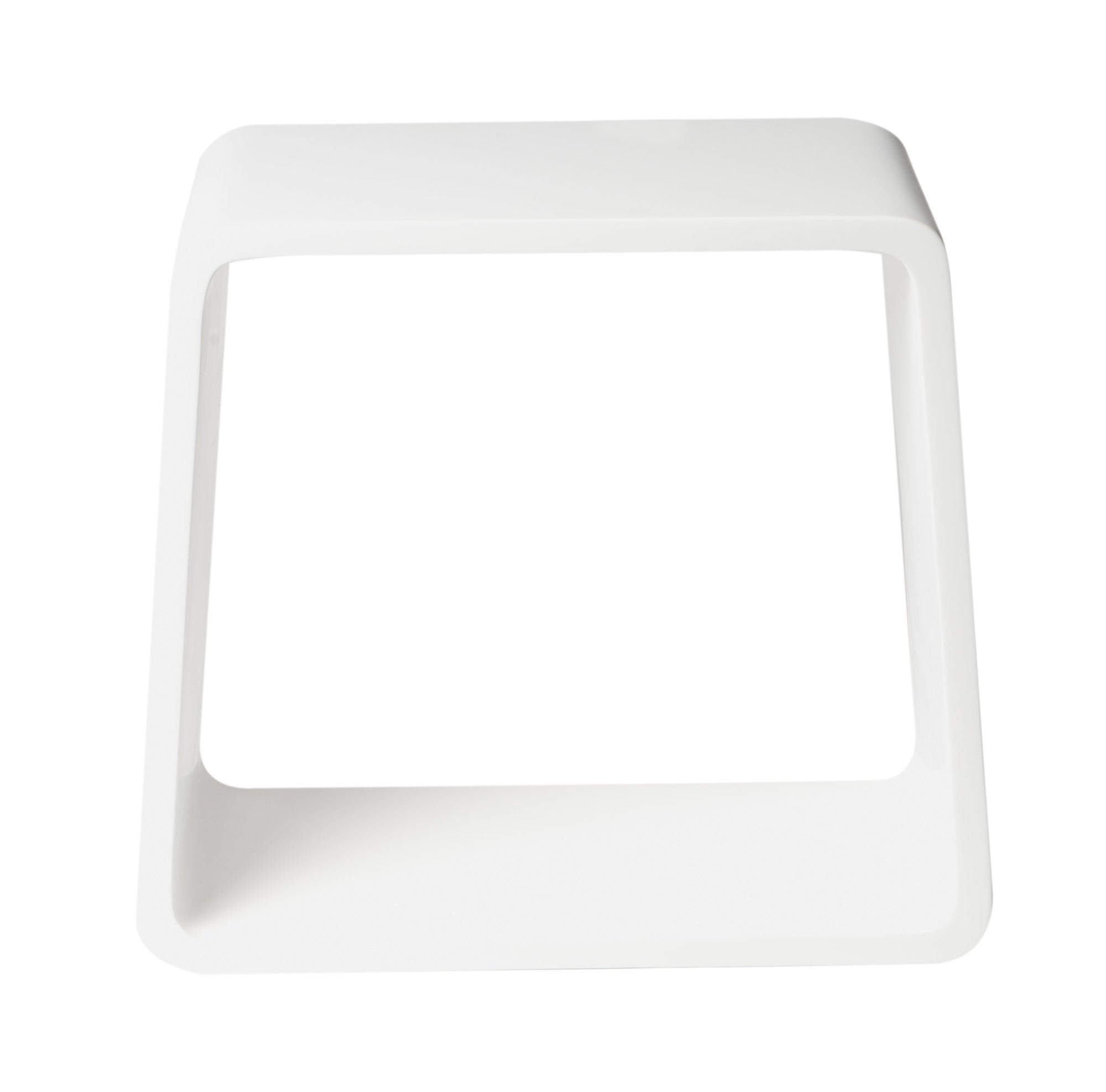 ALFI ABST55 White Matte Solid Surface Resin Bathroom / Shower Stool