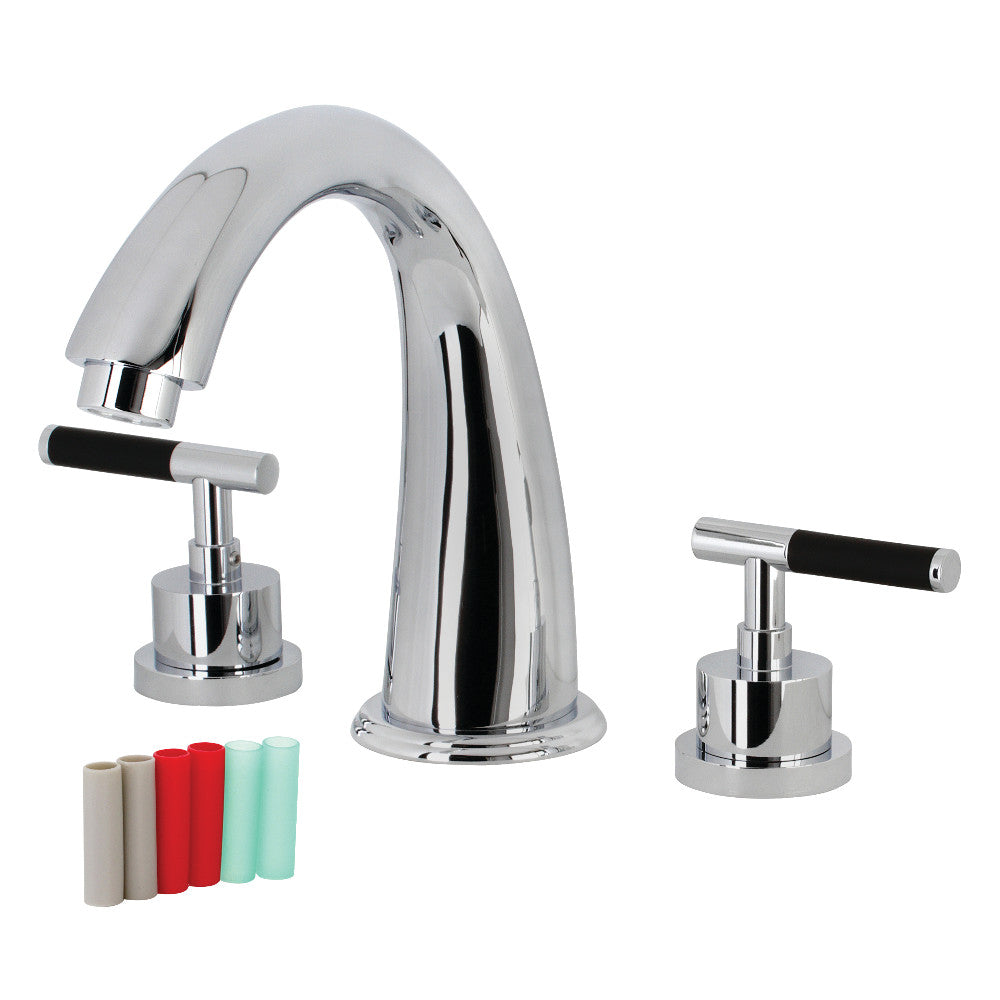 Kingston Brass KS2361CKL Kaiser Two-Handle Deck Mount Roman Tub Faucet, Polished Chrome